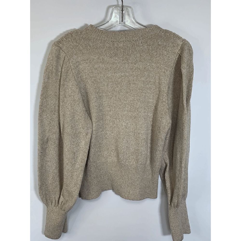 Dreamers by Debut Women's Knitted Sweater Ribbed Cuffs Long Sleeve Brown Large - Picture 6 of 7